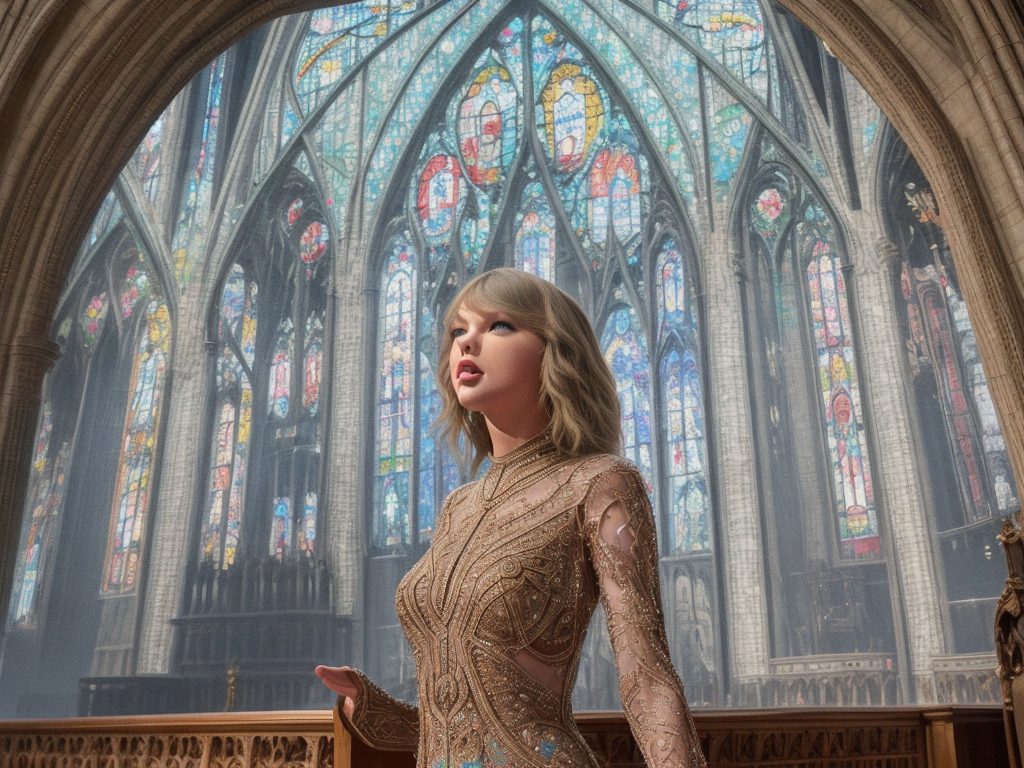Taylor swift chanting in church