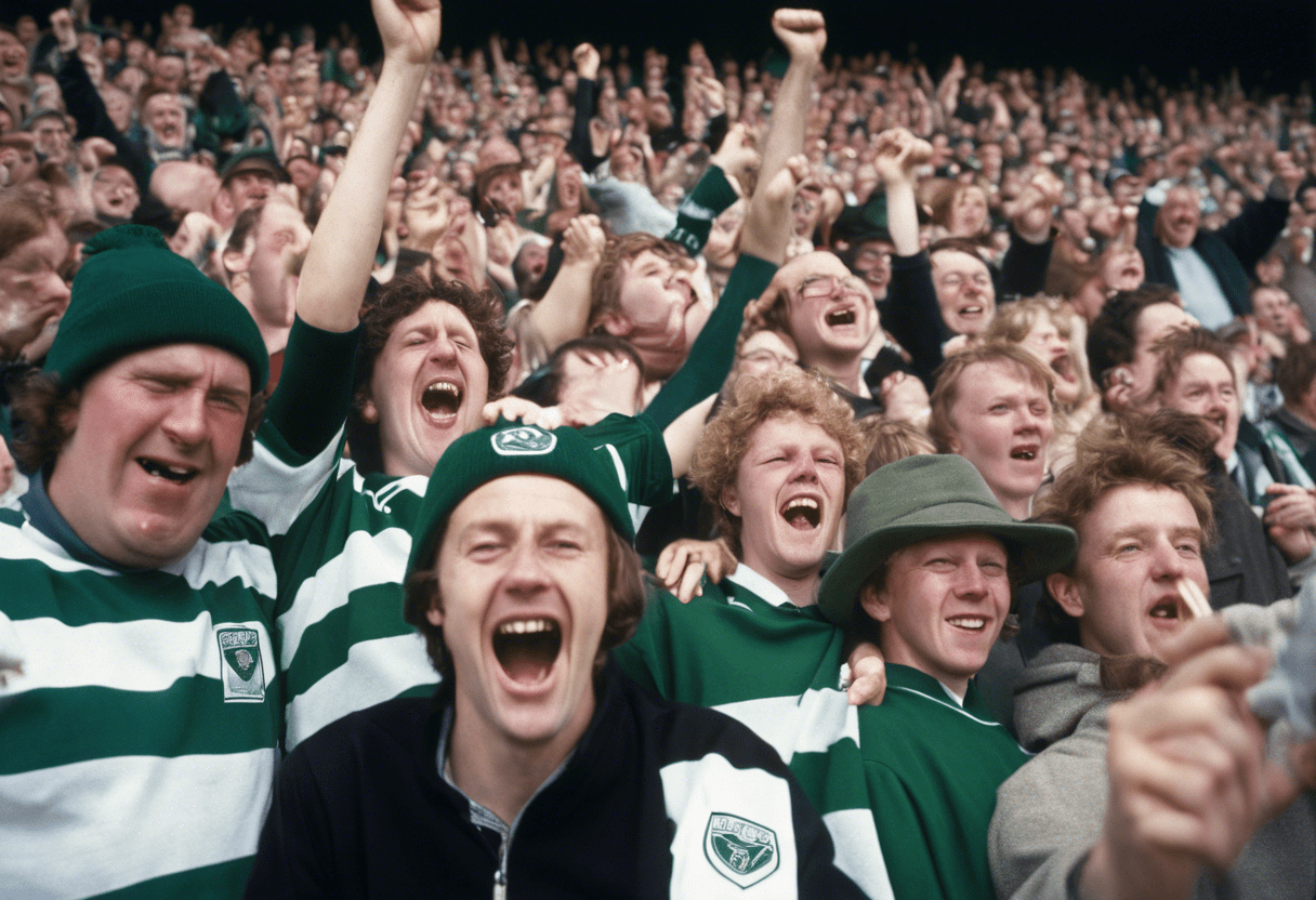 Plymouth Argyle fans chanting at a match